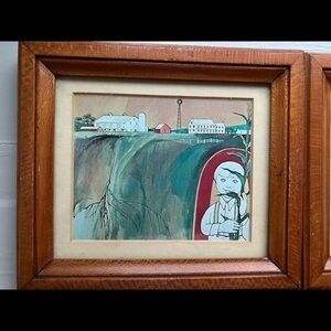 Constantine Kermes Amish Print Boy Corn Children Farm